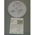 PowderFinger 2010 Hand Signed Band Drumskin +  JSA + 100% Proof