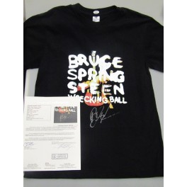 BRUCE SPRINGSTEEN Hand Signed Tour Shirt From Australia 2013 + JSA COA