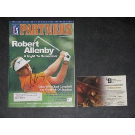 Robert Allenby Hand Signed Golf Magazine + GAI GV137660