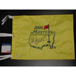 PHIL MICKELSON Hand Signed Masters06 Flag PSA/DNA P21243 PHIL MICKELSON Hand Signed Masters06 Flag PSA/DNA P21243