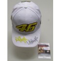 VALENTINO ROSSI Hand Signed Racing Cap Hat 2 + JSA COA