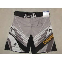 KHAMZAT CHIMAEV 'THE BORZ' Hand Signed UFC Fight Trunks PSA COA