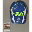 VALENTINO ROSSI Hand Signed Racing Cap Hat + JSA COA