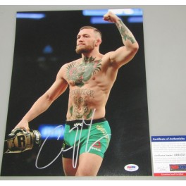 Conor McGregor Hand Signed 11"x14" Photo 1 + PSA BECKETT  COA * BUY 100% GENUINE CONOR SIGNATURE *