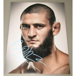KHAMZAT CHIMAEV 'THE BORZ' Hand Signed 11'x14' Photo + Exact Photo Proof + COA