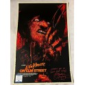 ROBERT ENGLUND + Heather +  SKETCH Hand Signed NIGHTMARE ON ELM ST Fullsize Poster +BAS COA