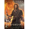 Mel Gibson 'Braveheart'  Hand Signed Full Size Poster + CA COA