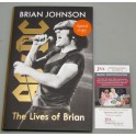 ACDC Brian Johnson  Hand Signed  Book 'The Lives Of Brian' + JSA COA