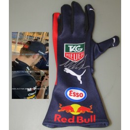 Max Verstappen Hand Signed 2023 Racing Glove Plus Photo Proof Max Verstappen Hand Signed 2023 Racing Glove Plus Photo Proof