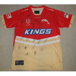 2023 Inaugural Redcliffe Dolphins Hand Signed Home Jersey
