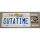MICHAEL J FOX Hand Signed License Plate + Custom Mat + JSA COA Back To The Future