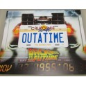 MICHAEL J FOX Hand Signed License Plate + Custom Mat 2 + JSA COA Back To The Future