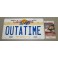 MICHAEL J FOX Hand Signed License Plate + Custom Mat 2 + JSA COA Back To The Future