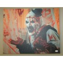 ART THE CLOWN TERRIFIER 2 'David Howard Thornton Hand Signed 16"x20" Canvas + ACOA COA