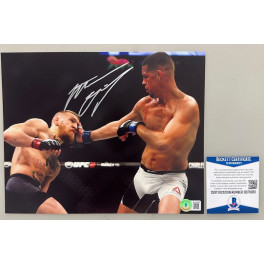 Nate Diaz  UFC Hand Signed 8'x10' Photo 2  + Beckett COA
