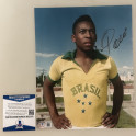 Pele Hand Signed 8'x10' Photo   + Beckett COA