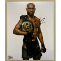 Kamaru Usman  Hand Signed 8"x10" Photo + BECKETT COA