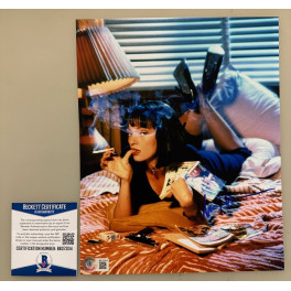 Uma Thurman 'Pulp Fiction'  Hand Signed 8"x10" Photo + BECKETT COA