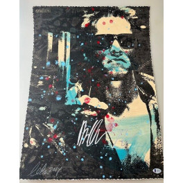 ARNOLD SCHWARZENEGGER Terminator Hand Signed 18"x22" Artwork / Poster + Beckett COA