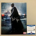 Christian Bale " Batman "  Hand Signed 8"x10" Photo + BECKETT COA  Dark Knight Rises