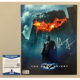 Christian Bale " Batman "  Hand Signed 8"x10" Photo 3 + BECKETT COA  Dark Knight Rises
