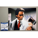 Christian Bale "American Pyscho"  Hand Signed 8"x10" Photo 1 + BECKETT COA