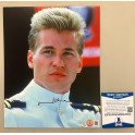 Val Kilmer  Top Gun Hand Signed 8"x10" Photo + BECKETT COA