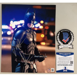 Christian Bale " Batman " Hand Signed 8"x10" Photo 8 + BECKETT COA Christian Bale " Batman " Hand Signed 8"x10" Photo 8 + BECKETT COA