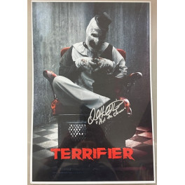 ART THE CLOWN TERRIFIER 3 'David Howard Thornton Hand Signed 12"x18" Photo + EXACT PROOF