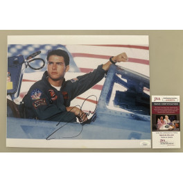 Tom Cruise 'Top Gun' Hand Signed 11"x14" Photo + JSA COA