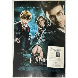 HARRY POTTER x 4 Radcliffe Watson Grint  Hand Signed 27"x40" Poster + Beckett COA BUY GENUINE