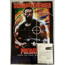 ARNOLD SCHWARZENEGGER  Predator Hand Signed Fullsize Poster + JSA COA