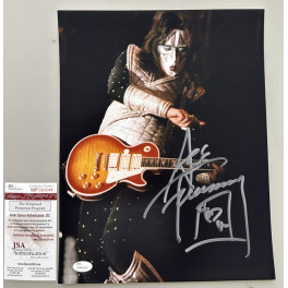 KISS  Ace Frehley Hand Signed 8"x10" Photo 2  + JSA COA