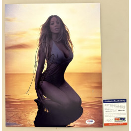Mariah Carey Hand Signed 11" x 14" Photo 2 + PSA/DNA