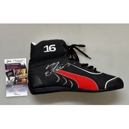Charles Leclerc   Hand Signed Motor Racing Boot + JSA COA  2022 Formula 1