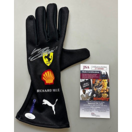 Charles Leclerc   Hand Signed Motor Racing Glove + JSA  COA  2021 Formula 1
