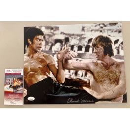 Chuck Norris Hand Signed 11"x14" Photo A + JSA COA
