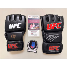 Nick & Nate Diaz Hand Signed UFC Glove 2 + Beckett COA 'BUY AUTHENTIC'