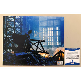 Christian Bale " Batman "  Hand Signed 8"x10" Photo 2 + BECKETT COA  Dark Knight Rises