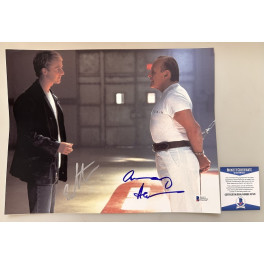 Red Dragon  Anthony Hopkins & Ed Norton Hand Signed 11"x 14" Photo + Beckett COA