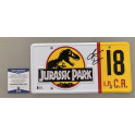 Jurassic Park Laura Dern  Hand Signed Licence Plate + Beckett Coa