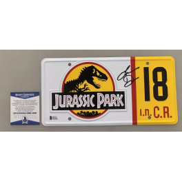 Jurassic Park Laura Dern  Hand Signed Licence Plate + Beckett Coa