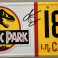 Jurassic Park Laura Dern  Hand Signed Licence Plate + Beckett Coa