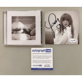 TAYLOR SWIFT Hand Signed CD 'Tortured Poets Department'  + ACOA COA
