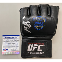 KHAMZAT CHIMAEV 'THE BORZ' Hand Signed UFC Fight  Glove +  PSA DNA COA