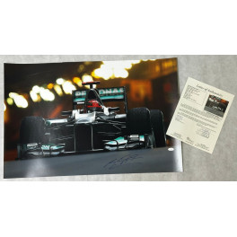 Michael Schumacher Hand Signed 20"x30"  Colour Photo  + JSA COA