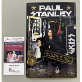 KISS Paul Stanley Hand Signed Book 'Backstage Pass' + JSA COA