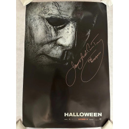 HALLOWEEN JAMES JUDE COURTNEY Hand Signed Double Sided Full-size Poster +BECKETT