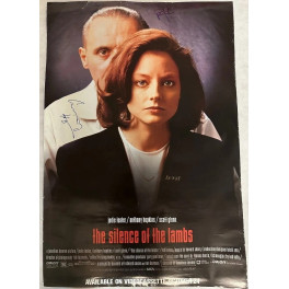 SILENCE OF THE LAMBS HOPKINS & FOSTER Hand Signed Fullsize Poster + Beckett COA