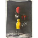 BILL SKARSGARD "IT" Hand Signed Double Sided Fullsize Poster + CA COA